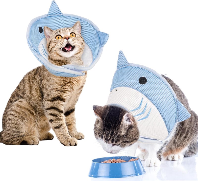 FRIUSATE Cat Recovery Collar - Soft, Adjustable, Breathable, Lightweight Cat Cone to Stop Licking - After Surgery - Image 2